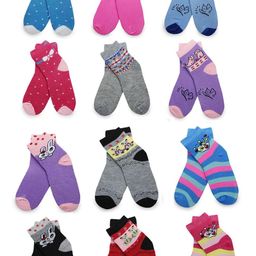 NESKA MODA 12 Pair Ankle Length Socks-picture-30