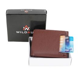 WILDAUK Men Textured PU Two Fold Wallet-12