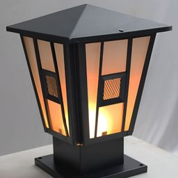 SHREE KALA HOME DECOR Black Metal Traditional Square Shaped Wall Lamp-image-28