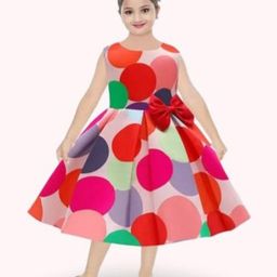 BAESD Polka Dot Print Fit & Flare Dress-45