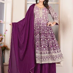Miss Ethnik Embroidered Thread Work Ready to Wear Lehenga & Blouse With Dupatta-15