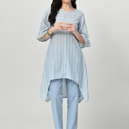 ALL WAYS YOU Women Printed Regular Kurta with Trousers-picture-47