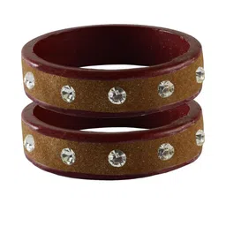 Vidhya Kangan Multi-Coloured Brass Bangles-image-56