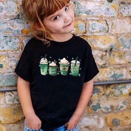 YK Girls Checked V-Neck Drop-Shoulder Sleeves Applique T-shirt-picture-16