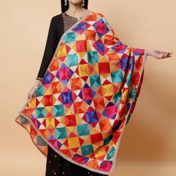 Moda Chales Embroidered Dupatta with Phulkari-picture-52