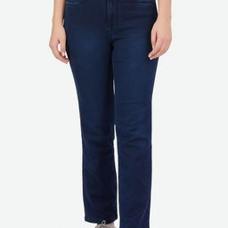 FCK-3 Women Brooklyn Mid-Rise Flared Light Fade Dark ShadeStretchable Jeans-image-12