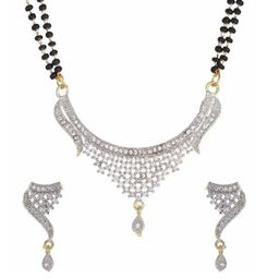 Rugved Enterprise Silver-Plated AD Stones Studded Mangalsutra-image-71