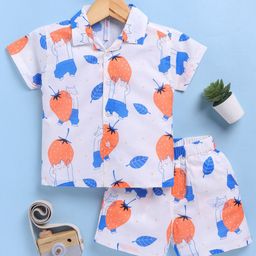 Toonyport Boys Printed Pure Cotton Shirt with Shorts-image-88
