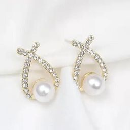 SZN Korean Artificial Beads Beaded Contemporary Studs-9