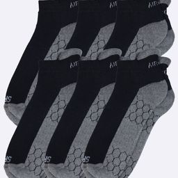 AIR GARB Pack Of 6 Colourblocked Ankle Length Socks-21