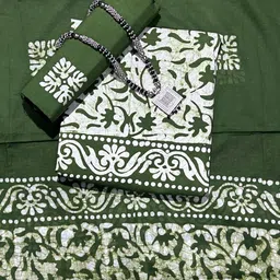 Farooq Dyeing Floral Printed Pure Cotton Unstitched Dress Material-picture-14