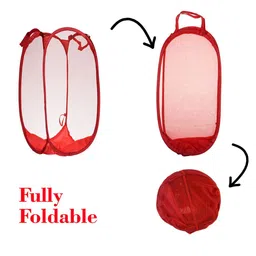 Kuber Industries Red Laundry Bag With Handle image 5