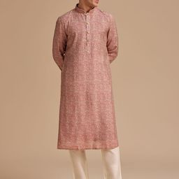 KALKI Fashion Men Ethnic Motifs Printed Regular Kurta with Trousers-34
