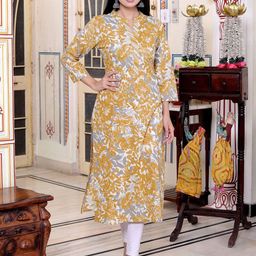 Jevi Prints Women Floral Printed Straight Kurta-56