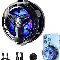 Retail Infinity Mobile Radiator Cooling Fan With RGB Lights For Android & IOS Cooling Pad-picture-29