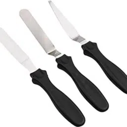 Multi-Function Stainless Steel Cake Icing Spatula Knife Set, Pack of 3 Steel, Plastic Cake Server (Multicolor, Pack of 3) Kitchen Tool Set Steel, Plastic Cake Server-14