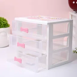 market 99 Market99 White Color Plastic 3-Layer Drawer-picture-44