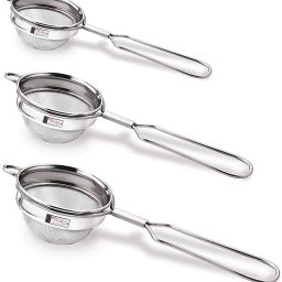 3PC Max Round Single Net Tea Coffee Stainless Steel (304 Steel Food Grade) Tea Strainer-image-55