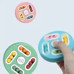 MUREN Kids Spinner Puzzle Games Double Rotating Magic Bean Activity Toys and Games image 4