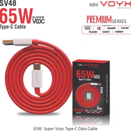 VOYX USB Type C Cable 4 A 2 m SuperFast Charging Cable-17