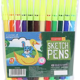 Camlin Sketch Pens - 12 Shades (Color & design may vary)-picture-20