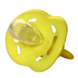 Small Wonder Soother With Liquid Silicone Bulb - Yellow-image-59