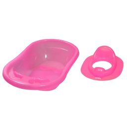 Sunbaby Bathtub With Potty Seat Pack of 2 - Pink-image-45