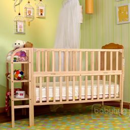 Babyhug Lily Baby Cot With Bassinet & Mattress-1