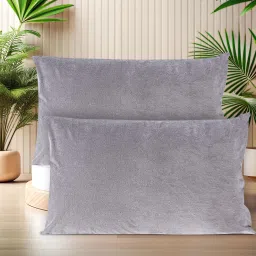 Plain Cotton Filled Zipper Standard Size Pillow Protector-picture-0