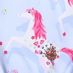Lazy Shark Floral Printed Flutter Sleeves Fit & Flare Dress image 4