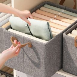 Polyester Foldable Storage Baskets Organizing Toys, Books, Shelves,Large Storage Box 009 Storage Basket-26