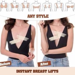 Women's Cotton Spandex Multipurpose Breast Lift Boob Tape 031 Nursing Breast Pad-image-13