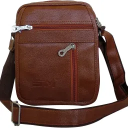 Brown Men & Women Sling Bag sling bag with padded compartment-image-38