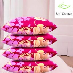 Ultra Soft Luxury Microfibre Floral Sleeping Pillow Pack of 4-image-86