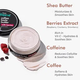MCaffeine Coffee Body Butter with Berries for Deep Moisturization & Smooth Skin 100 g image 3