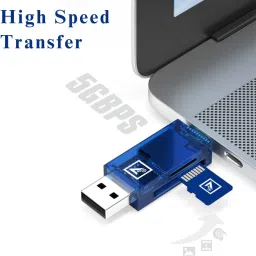ONE 7 3-in-1 SD & TF Card Reader | Type C & USB Compatible | Supports TF, SD, SDHC Etc Card Reader image 3