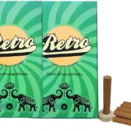 Pack of 2 (10 Sticks Per Pack) Retro Premium Incense Dry Thick Dhoop Sticks Scented-image-55