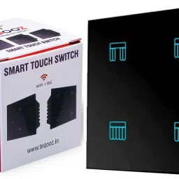 TEQOOZ WiFi Curtain Touch Switch (Black)| Smart Life App, Alexa, Google, Siri Control | Smart Switch-20