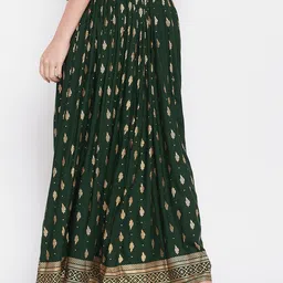 Clora Creation Ethnic Motif Printed Flared Maxi Skirt image 2