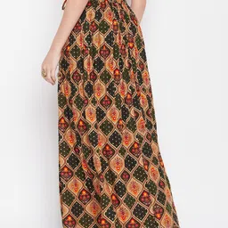 Clora Creation Ethnic Motif Printed Flared Maxi Skirt image 2