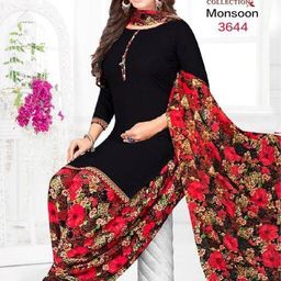 Polyster/Crepe fabric-Chitrarekha Fabulous Salwar Suits & Dress Materials-image-92