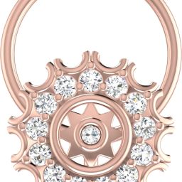 avsar Sakshi 18kt Diamond Rose Gold Nose Wire-image-40
