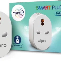 Wipro Wi-Fi Smart Plug with Universal Socket (White) Smart Plug (White) Smart Plug-1