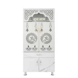 Old Wolf Furniture White Engineered Wood LED Light Home Temple-image-95