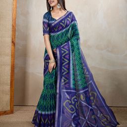 PAMPER YOURSELF Ethnic Motifs Zari Silk Blend Saree-picture-39