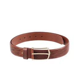Metro Men Textured Tang Closure Leather Belt-picture-6
