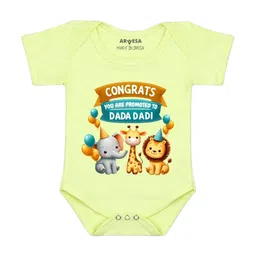 Arvesa Congrats Dada Dadi Printed Bodusuit-picture-46