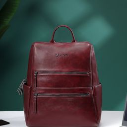VISMIINTREND Unisex Leather Up to 23 Litres Backpack with Anti-Theft-17