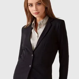BAESD Women Notched Lapel Collar Single Breasted Formal Blazer-picture-40
