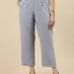 De Moza Women Relaxed Trousers-image-42